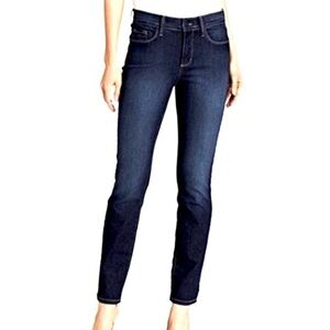 NYDJ Dark Blue Stretch Legging Jegging Jeans with Lift Tuck Technology - Size 12